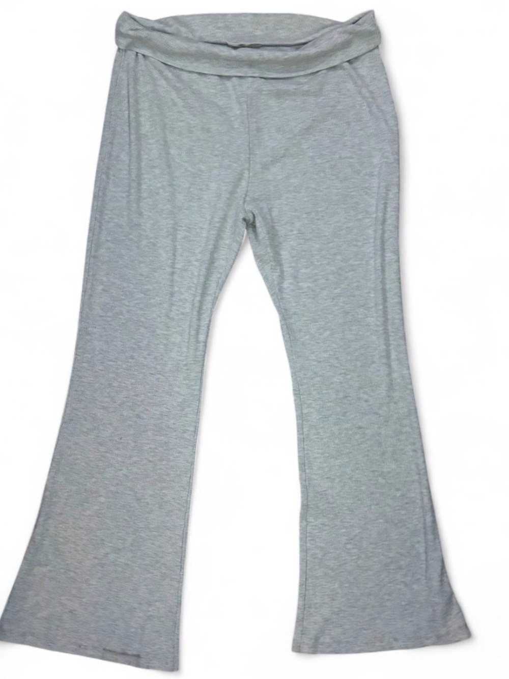 Comfortable Heather Grey Flare Pants from No Boundaries
